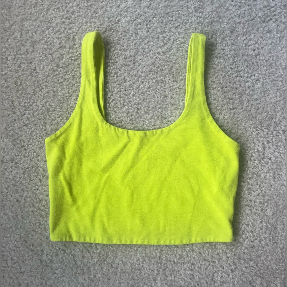 Neon Yellow Crop Top